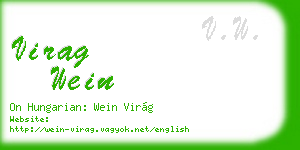 virag wein business card